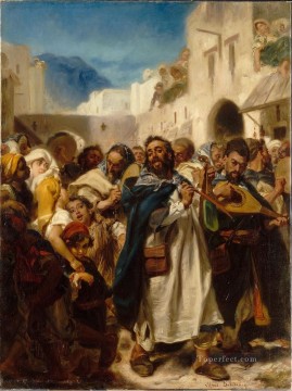 Fiesta Judía en Tetuán Alfred Dehodencq Judío Pinturas al óleo